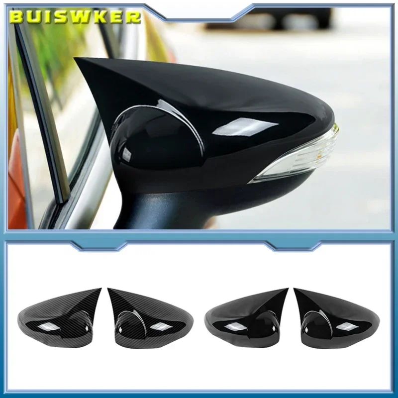 M Style Side Mirror Covers Caps For Ford Fiesta MK7 2009-2018 Rear View Mirror Case Cover Cover Accessories Add On