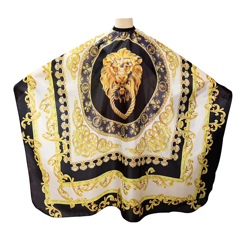 Professional Hairdressing Lion Pattern Gown