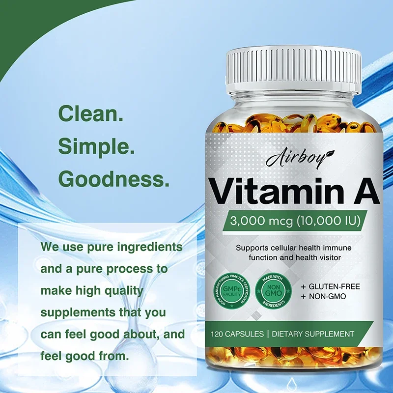 Vitamin A - Supports Healthy Skin & Eyes ,Antioxidant Activity and Immune System & Reproductive Function