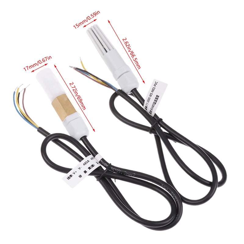 1Pcs RS485 Output Transmitter High Temperature Resistant Temperature Humidity Sensor Dustproof Waterproof Probe Sensors​