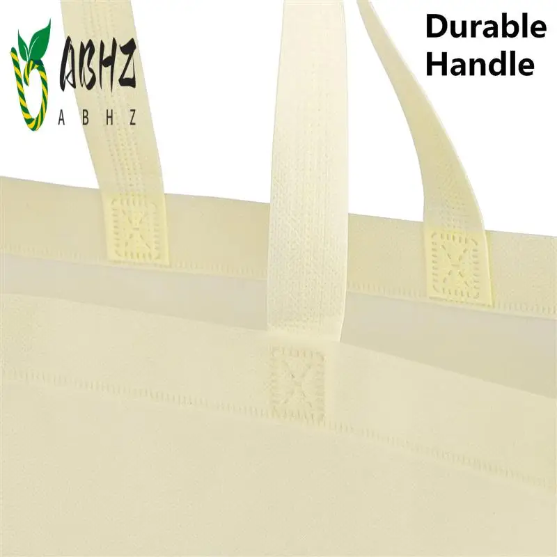 

ABHZ-25 Pack Многоразовые продуктовые сумки, нетканые складные сумки для покупок с ручками Сумки-тоут Портативные сумки на плечо Простые в использовании B