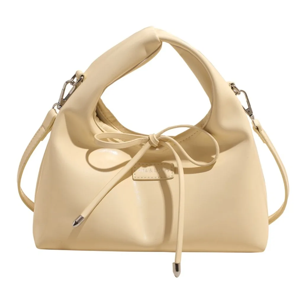 

Сумка для отдыха из искусственной кожи с бантом, милая сумка через плечо на одно плечо, повседневная женская сумка-клатч в корейском стиле, женский кошелек