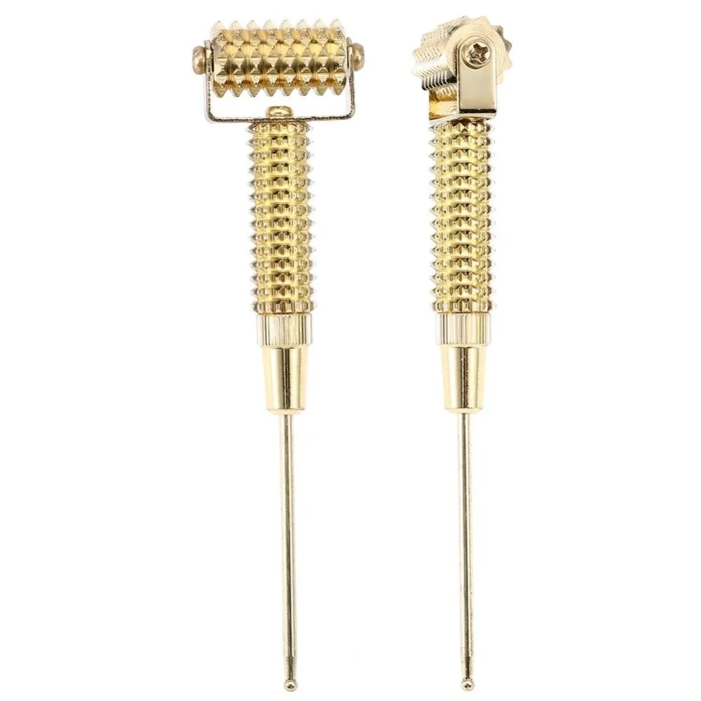 Multifunctional Acupuncture Points Detector Gold/Silver Spring Needle Massage Roller Retractable Massage Needle - view 3
