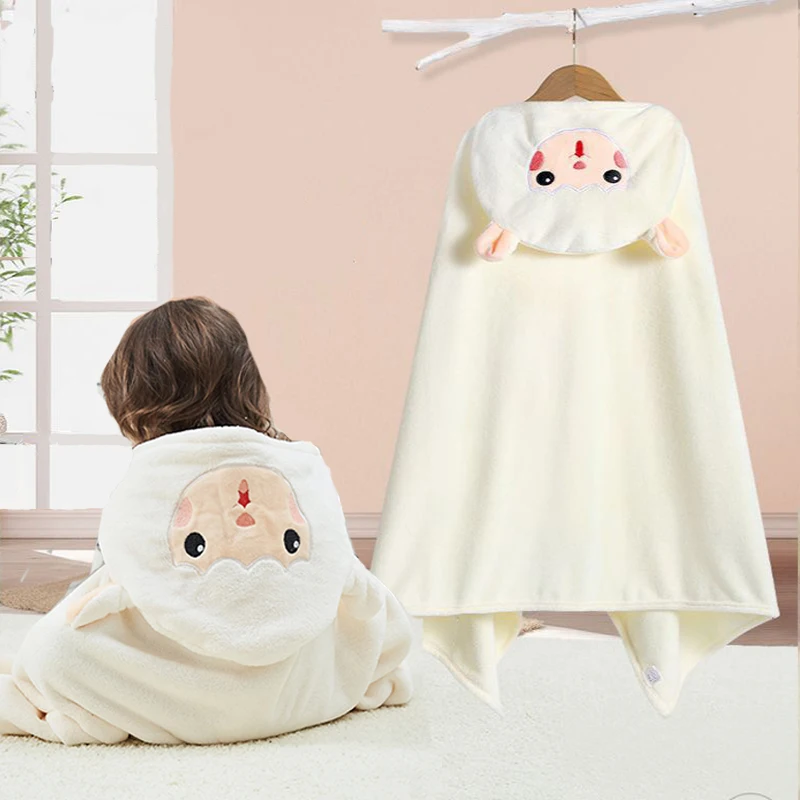 Kids Bathrobe Toddler Baby Hooded Towels Newborn Super Soft Bath Towel Blanket Sleeping Swaddle Wrap for Boys Girls