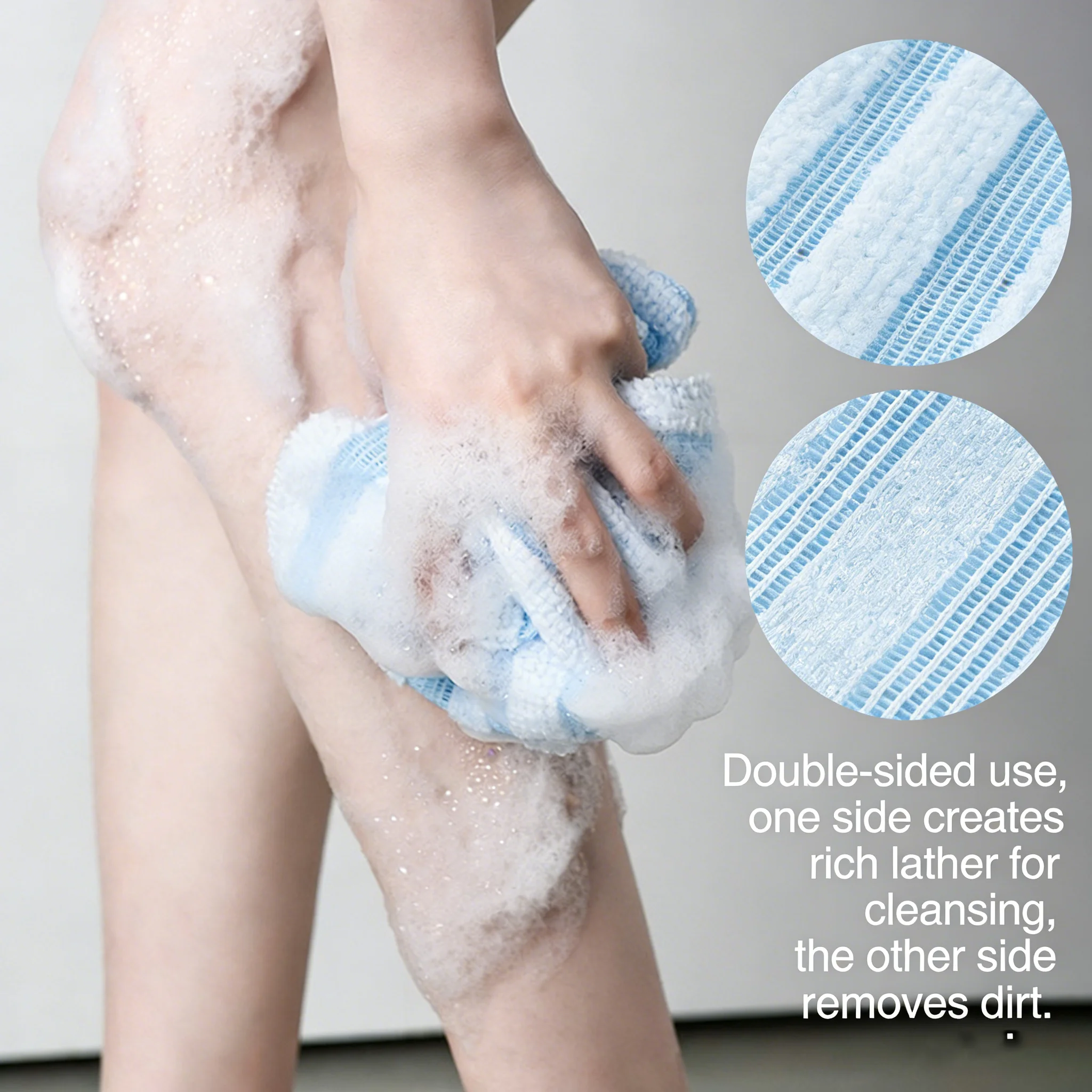 Body Exfoliator Towel Bath Body Back Wash Cloth Towel Bath Scrubber Exfoliating Scrub Shower Sponge Body Bathroom Accessories