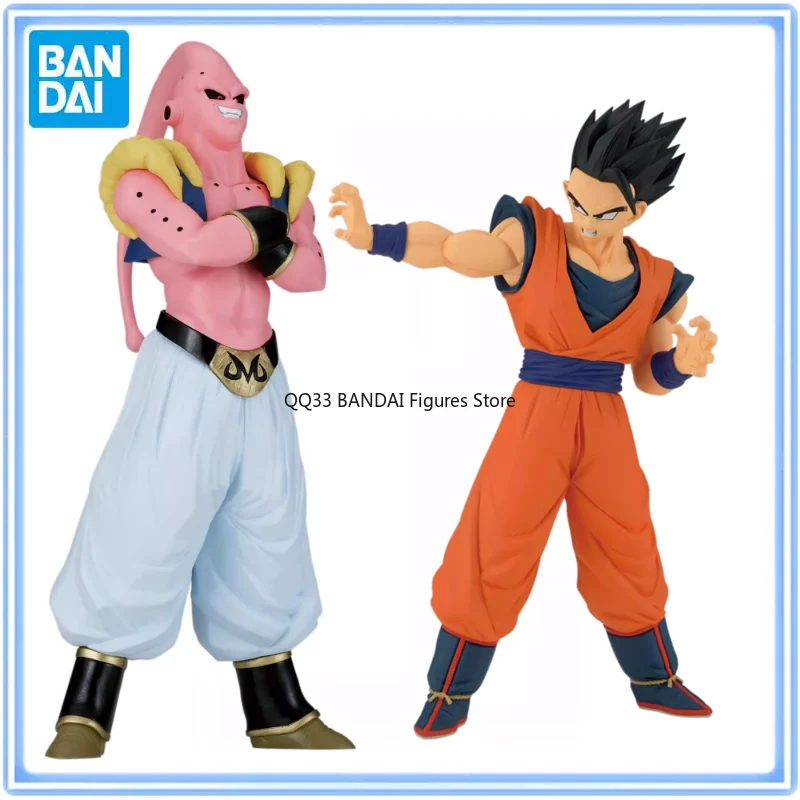Bandai Original Dragon Ball Z MATCH MAKERS Son Gohan VS Majin Buu Anime figura de acción modelo decoración de escritorio coleccionable