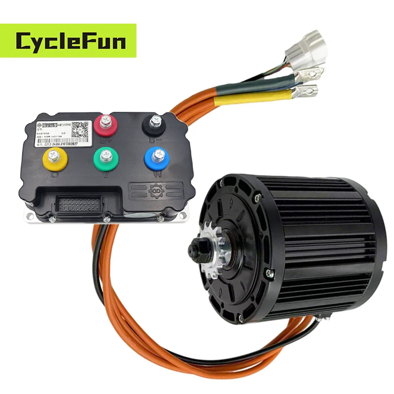 

Двигатель среднего привода QS138, 90H, 72 В, номинальная мощность 4000 Вт, пиковая, 13 кВт, тип Холла с контроллером Fardriver ND72530 для электронного скутера