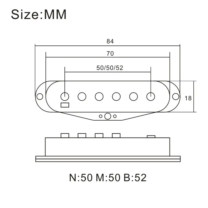 [Pickup DIY Kits] Alnico 3 ST Staged Pickup Kits- Fiber Bobbin/Alnico III Pole Piece/Waxed Cloth Cable Pickup Kits for ST Guitar