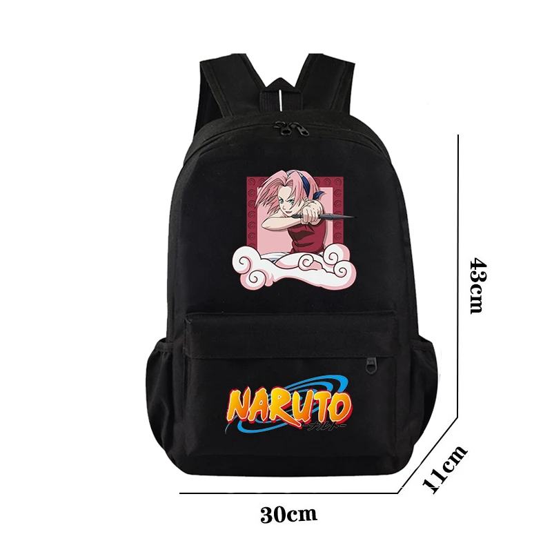 3Pcs/set Naruto Backpack Boy Girl Teenage Student Back To School Backpack Insulated Lunch Bag Pencil Case Women Kid Gift Bookbag