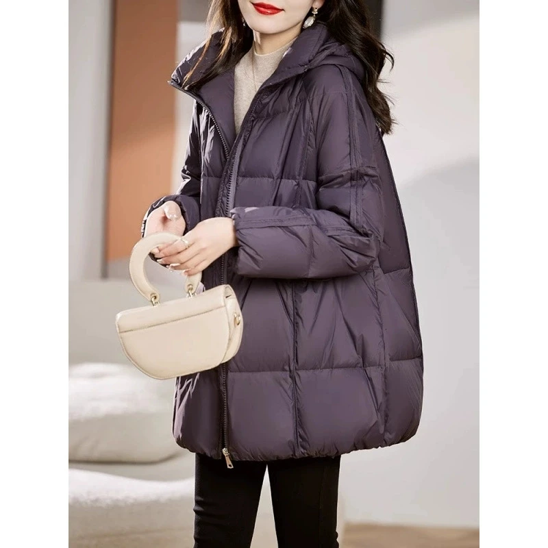 Veste longue bouffante pour femme, Parka ample à capuche, manteau chaud et épais en coton, Style coréen, Streetwear, nouvelle mode hiver 2025