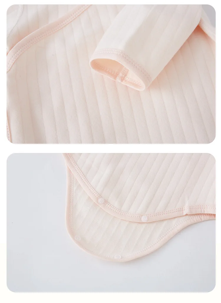 0-12M Boys Girls Romper Spring Newborn Baby Cotton Triangle Bottoming Crawling Clothes Breathable Soft Infant Jumpsuit