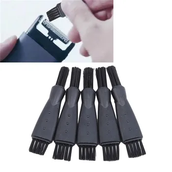 5 adet erkek tıraş makinesi aksesuarı jilet fırçası saç çıkarıcı temizleme aracı siyah plastik yedek kafa saç tıraş araçları