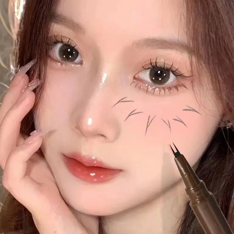 NOVO Double Eyeliner Pen in One for Ultra Fine Lower Lashes Water-Resistant & Sweat-Proof Long-Lasting Makeup Tool