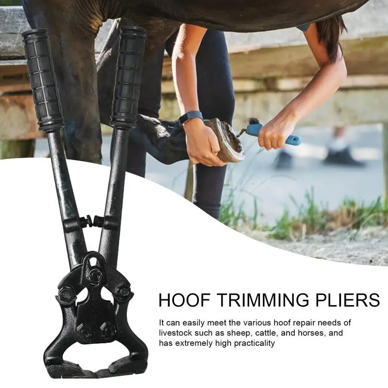 Horse Clippers Multifunction Sheep Hoof Trimmers Horse Clippers Black Carbon Steel Hoof Trimmers For Goats Sheep Horses