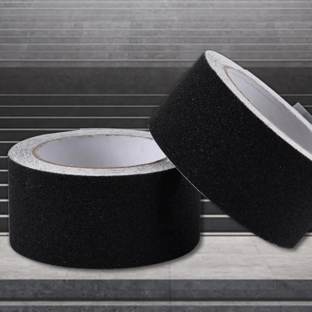 1 Roll 2.5/5/10/15cm Non-slip Tape Waterproof Wear-resistant High Friction Stair Steps Adhesive Tape for Stairs Outdoor Indoor