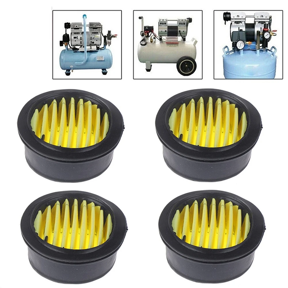 4Pcs Air Compressor Filter Element Silencer Muffler Filter Vacuum Cleaner Pump Element Inside Air Filter 6*2.5cm