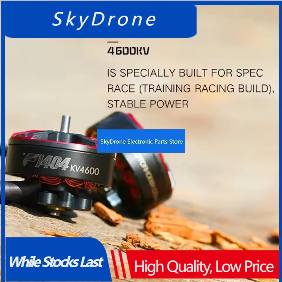 SkyDElT-Motor F1404 1404 2900 3800 4600KV 3-4S Lipo FPV Brushless Motor 1.5mm Shaft 2.5-4inch Cinewhoop Dutcted RC Racing S