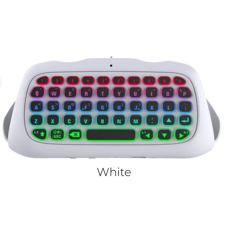 Draadloos toetsenbord voor PS5-controllerhandvat Bluetooth extern toetsenbord voor Playstation5 ChatPad Bluetooth-toetsenbord met RGB