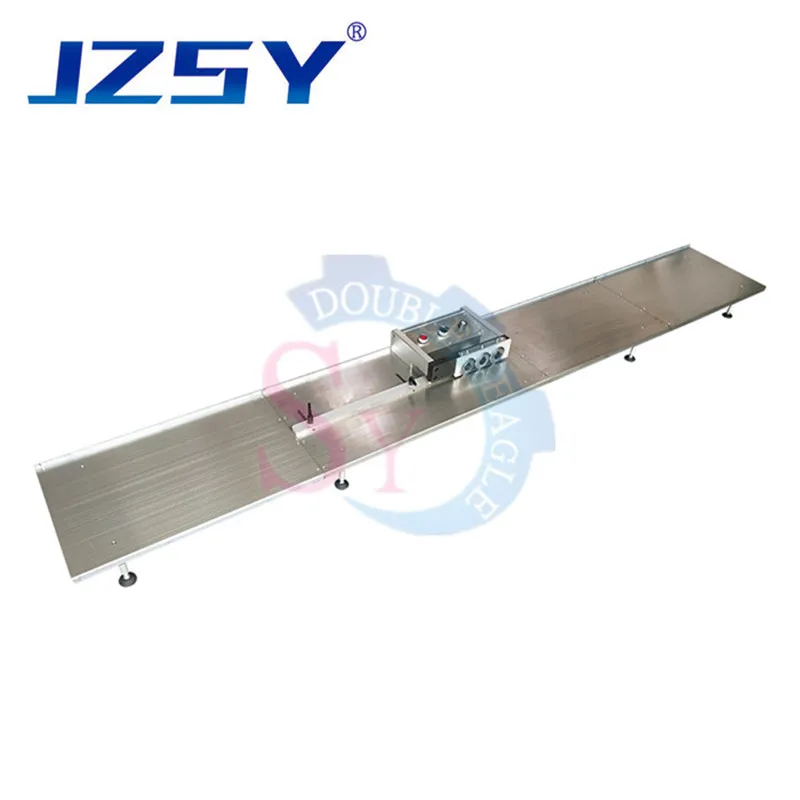 High efficiency professional automatic LED light strip PCB separator 1.2m fiber aluminum PCB depanelling cutting machine/cutter