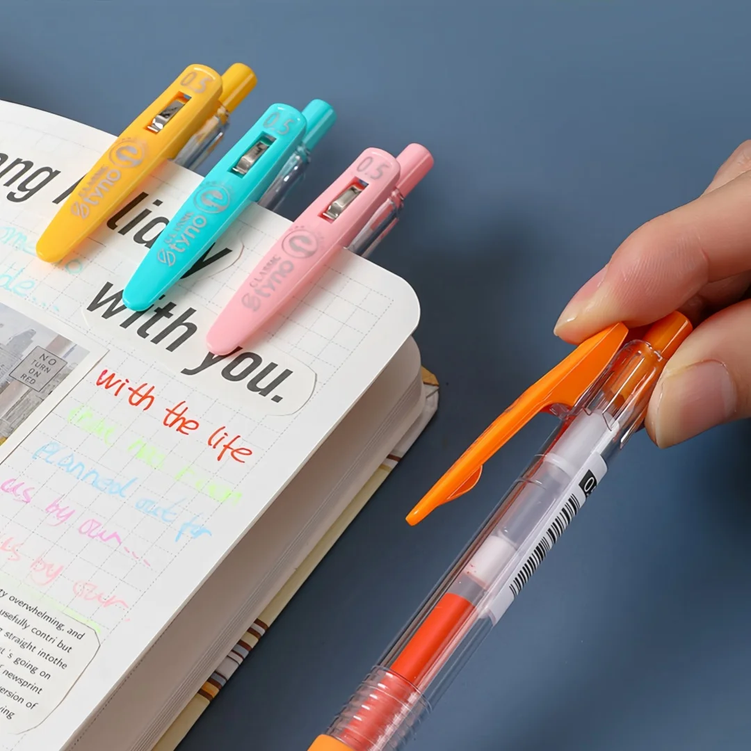 Multi-Color Retractable Gel Pen Set 0.5mm Fine Tip for Journaling, Drawing, and Highlighting in Class