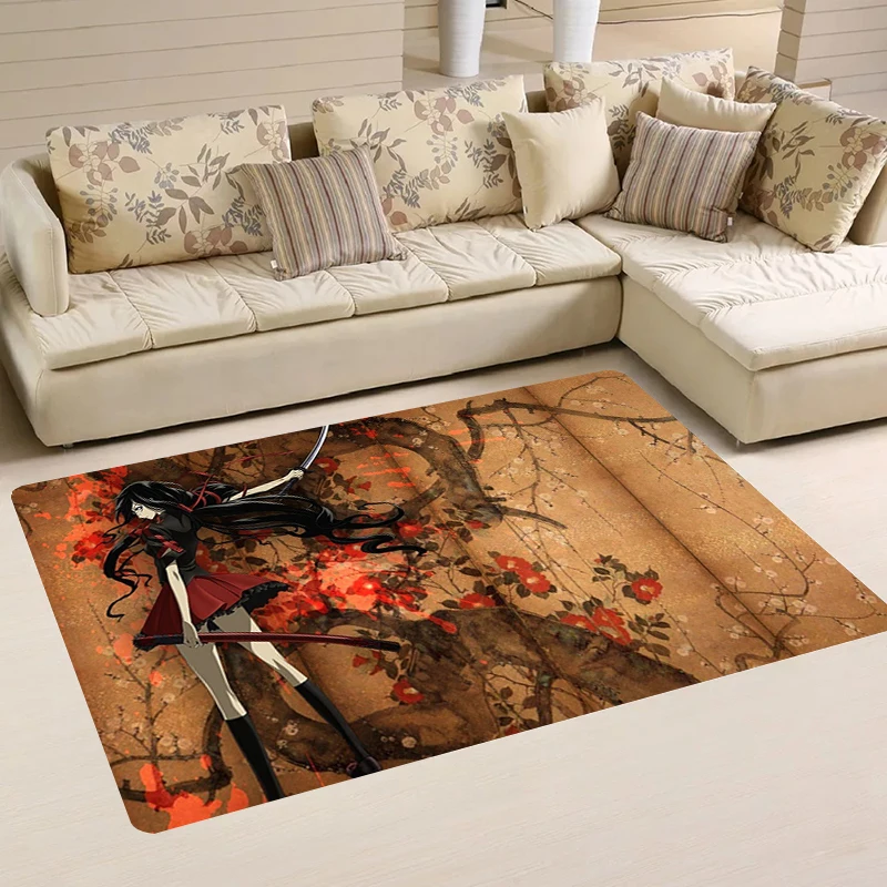 Anime Blood C Room Rugs Home Door Mat Kitchen Rug Carpet Entrance of House Balcony Carpets Foot Doormat Mats Bathroom Bath Floor