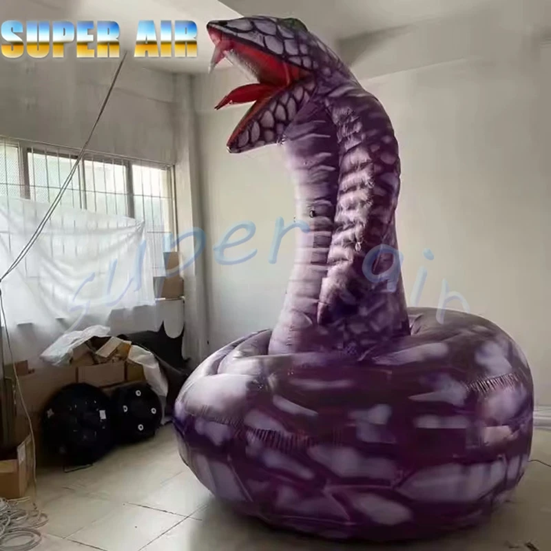 Ballon gonflable en forme d'air pour animaux, décoration de fête effrayante, serpent avec ventilateur, offre spéciale