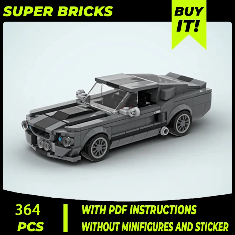 OneBricks Moc Building Blocks Sports car Model Series speed champion GT500 Technology Bricks DIY Toys For Kids Children Gifts