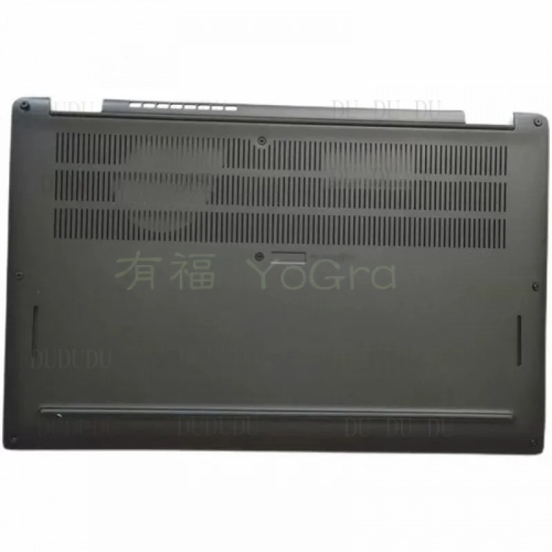 

D D For Dell Latitude 7410 Chrome 0G0887 Black Bottom Cover Lower Case