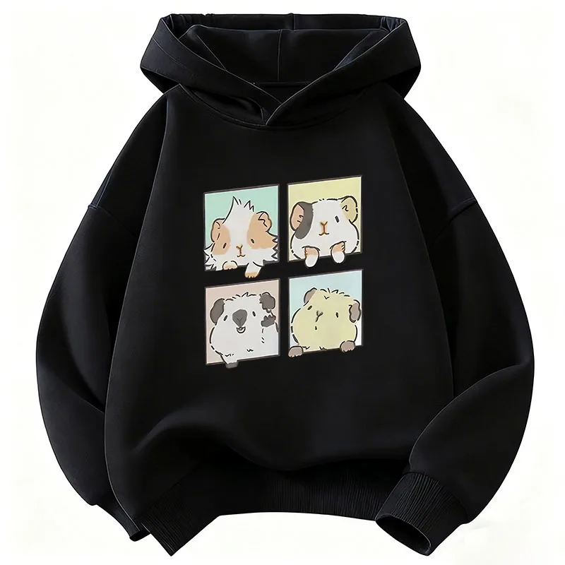 Niedlicher Katzen-Grafik-Hoodie für Kinder Kawaii Katzen-Sweatshirt Lässige Kapuzenpullover für Jungen und Mädchen Kleidung