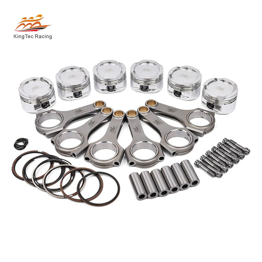 KTC Racing B58 Forged 4340 Steel Connecting Rod 4032 Alloy Piston Kit for BMW F22 / F23  High Performance Updrade with ARP bolts