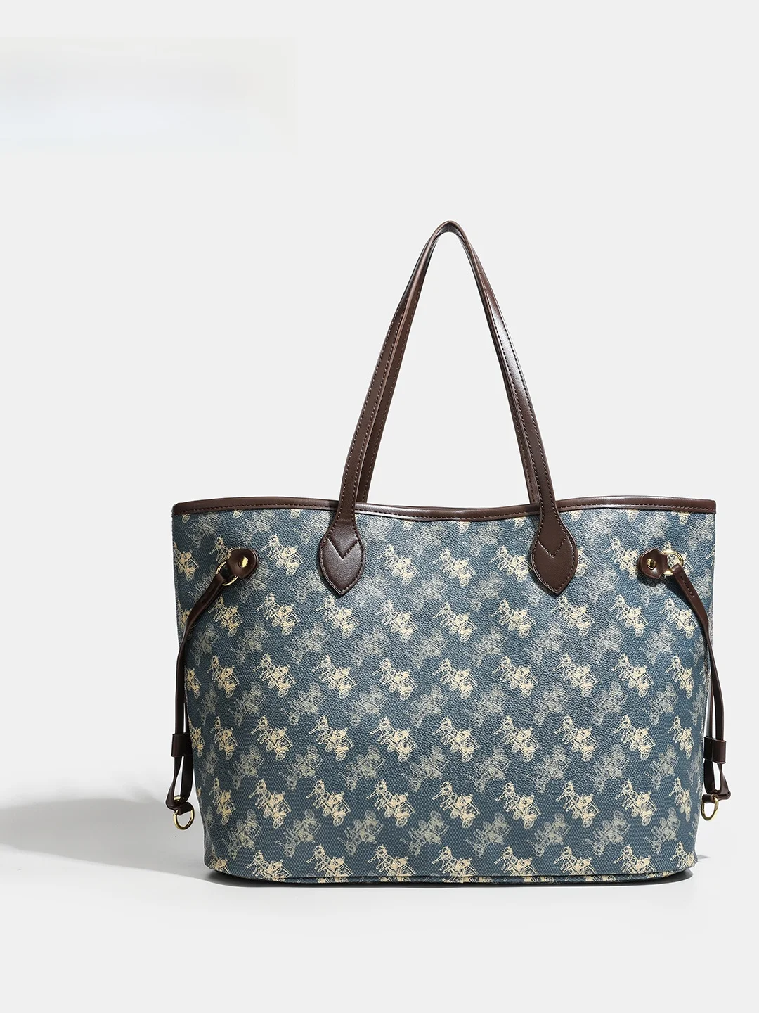 

Luxury Vintage Leather Tote Bag Women's Large Capaci Underarm Tot Bag Briti Sle Square ape PU Leather Material