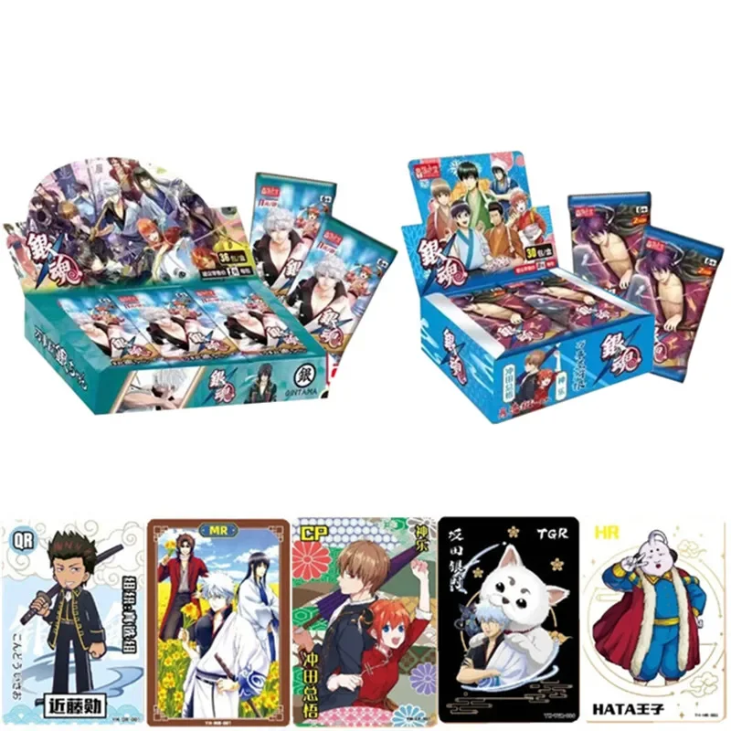 

New Gintama Cards for Kids Anime Figure Genshin Impact Aether Jean Lisa Lumine Original Collection Card Children Playing Toys