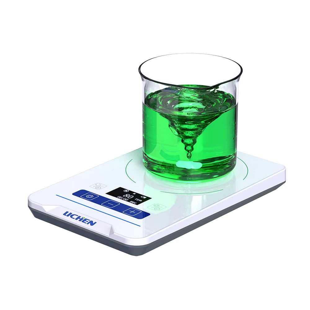 

Лабораторный инструмент OLED-дисплей Защита от выключения питания IP67 Ультратонкая сталинановая портативная магнитная мешалка