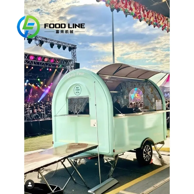 CustomizedCustomized Fully Equipped Mobile Food Truck - Street Kitchen Suitable Food Trailer for Commercial Vending