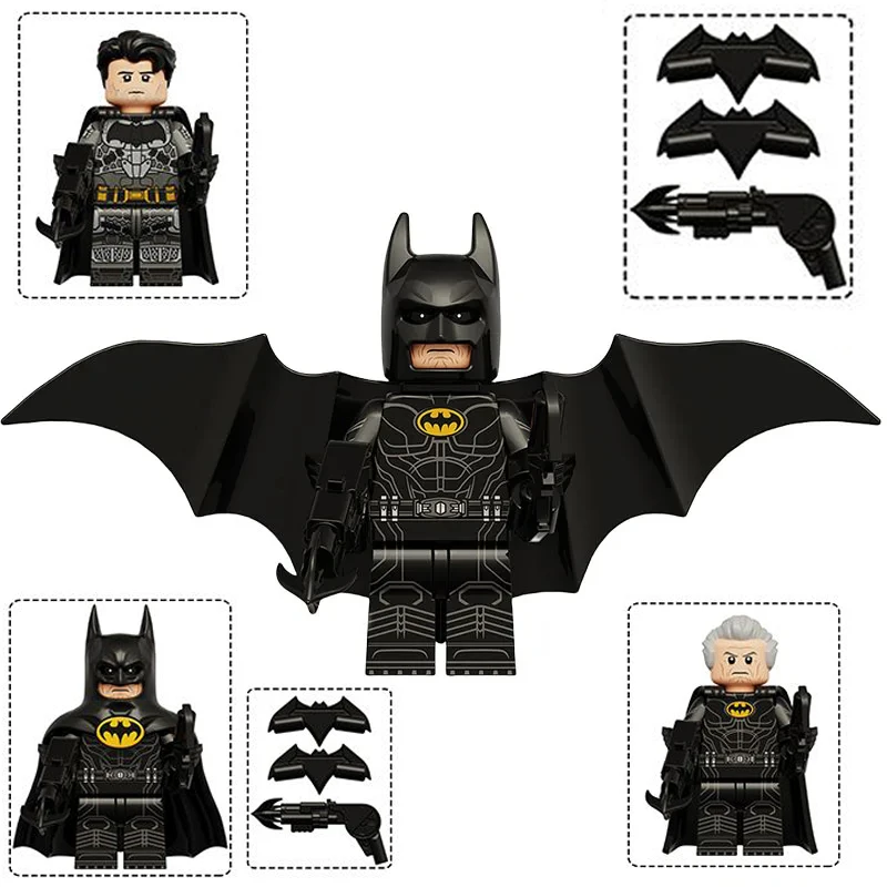 DC Batman Mini figura vitrina Compatible figuras de juguete de acción ensamblar juguetes DIY montaje dibujos animados Anime Kawaii chico regalo nuevo