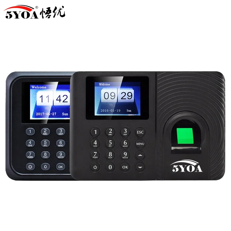 5YOA A10 A01 Biometric Fingerprint Time Attendance Clock Recorder Employee Recognition Device Electronic