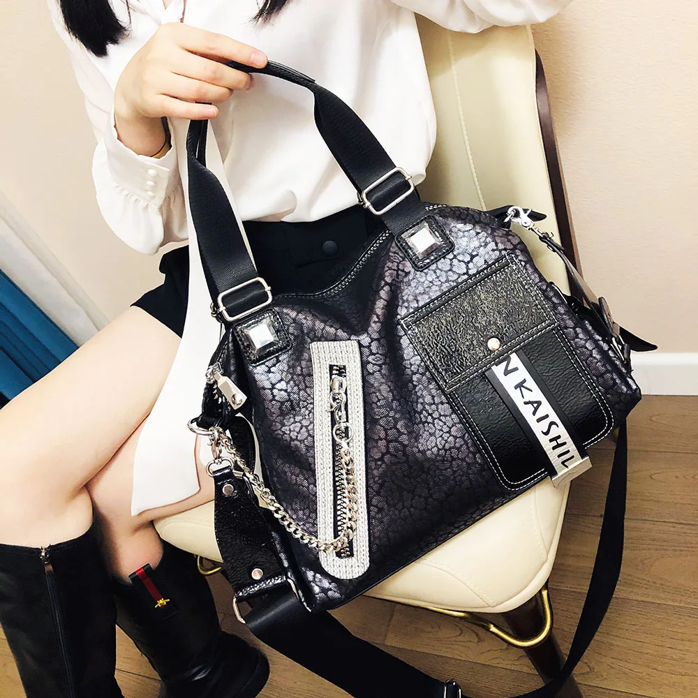 Ovrsized Women Fashion Handbag Vintage Soft Leather Hobo Bag Large Capacity Luxury Designer Stylish Work Pouch Shoulder Bag Tote