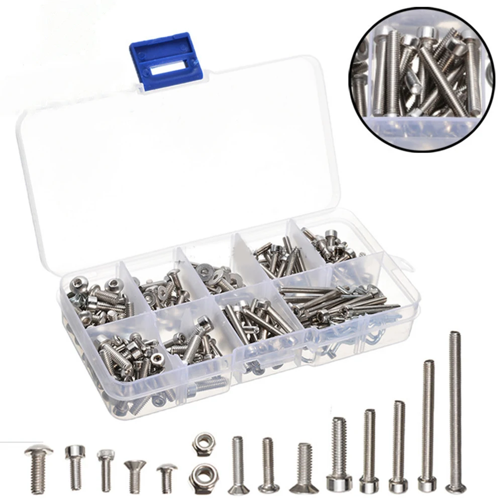 205Pcs Stainless Steel Metal RC Screw Kit for Traxxas Slash 4x4 Short Truck Car Part