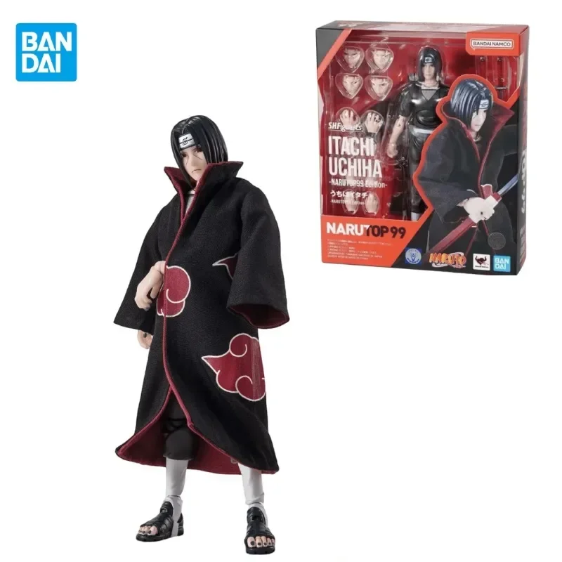 

In Stock Original Bandai S.H.Figuarts Narutop 99 Edition Itachi Uchiha Anime Action Figure Model Toys Collection Ornament Gifts
