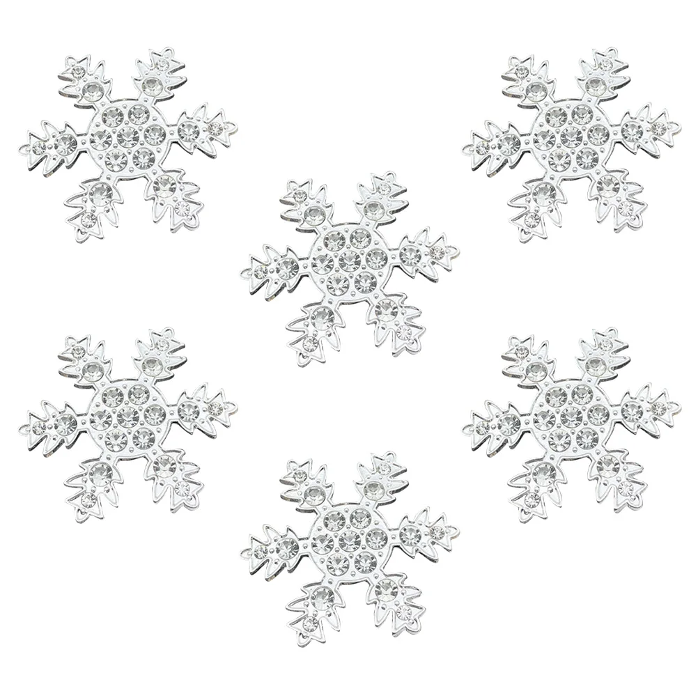 

6Pcs Napkin Rings Premium Snowflake Inspired Decorative Metal Rings for Holiday Table Centerpiece Party Wedding Dining Setup