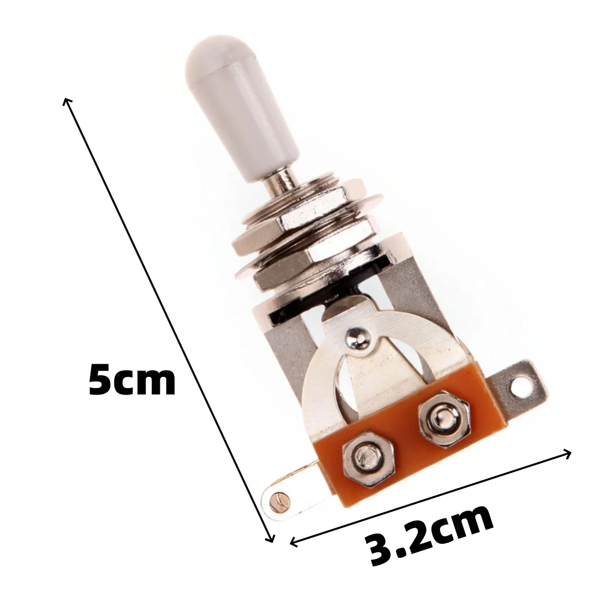3 Way Toggle Switch with Plastic Cap Guitar Pickup Selector Electric Guitar Accessories Musical Instruments Parts New Use Kit