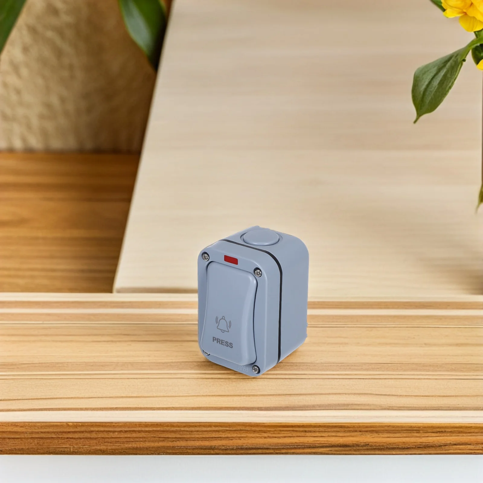 

Plastic Outdoor Waterproof Doorbell Rectangular Push Button Switch Garage Courtyard Warehouse Lighted Doorbell Waterproof Switch