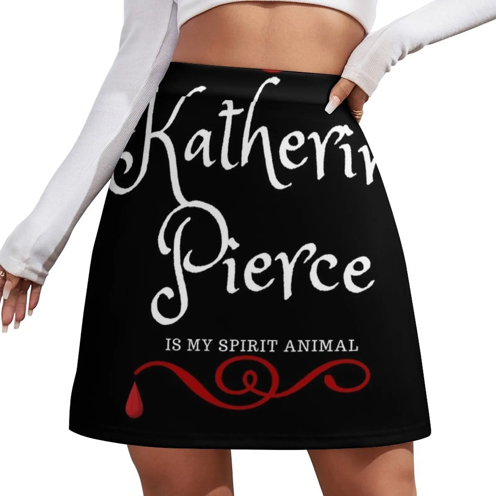 

Katherine Pierce is my Spirit Animal Mini Skirt Female dress luxury designer clothing women elegant skirts for women