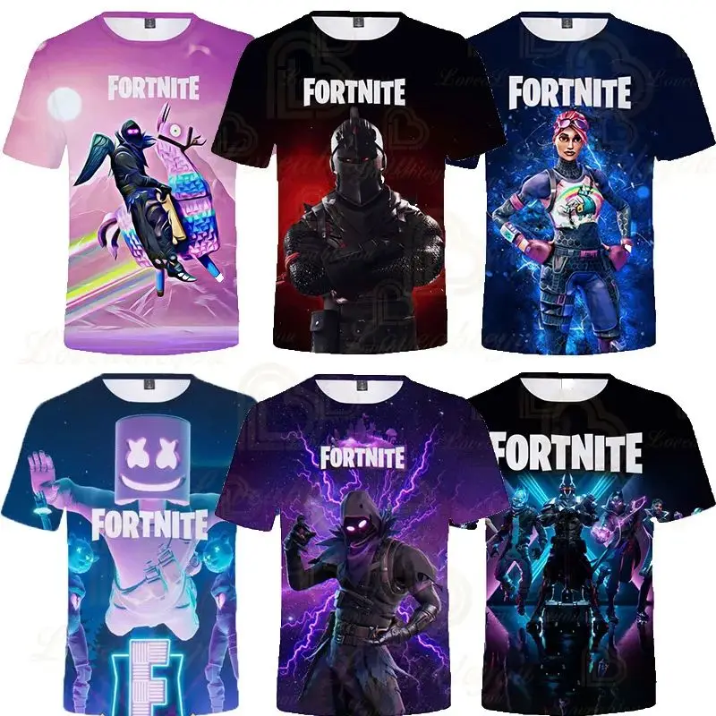 Popular Games Fortnites 3D Print T-Shirt Men 3D Print Summer Men Women Round Neck Tees Top Fashion Clothing Short Sleeve Shirts