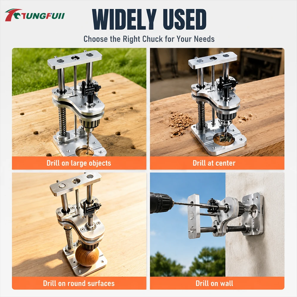 Statif Bor Vertikal Aluminium - Woodworking Vise ulasan dan harga