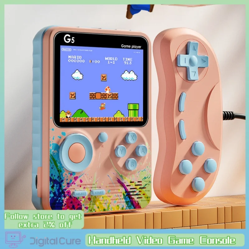 2024 Retro Portable Mini Handheld Video Game Console 8 Bit 3.0 Inch Lcd Color Kids Game Player Built In 500 Games Kid Xmas Gift