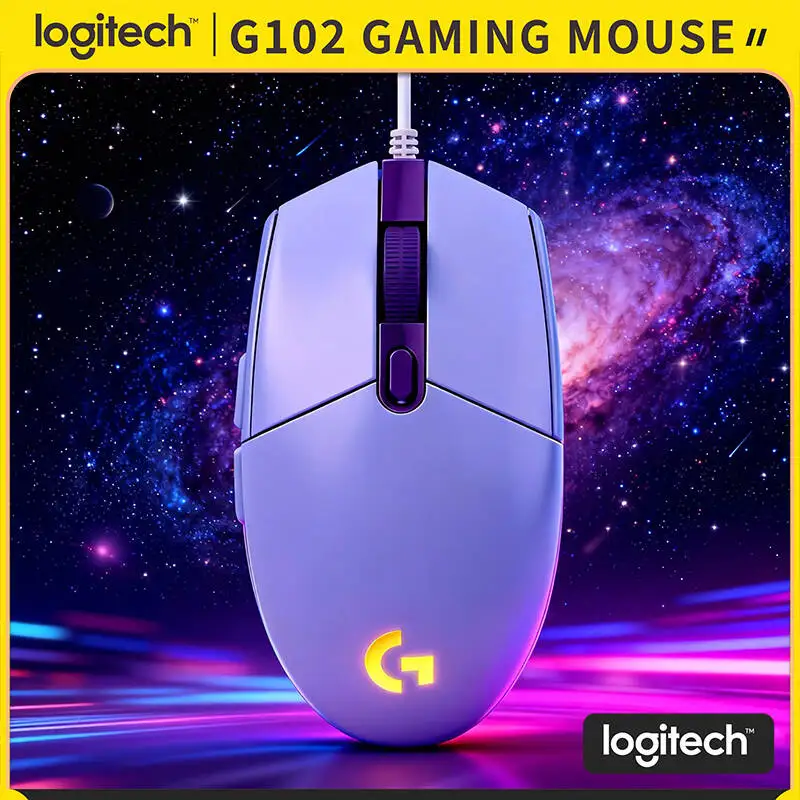 

Мышь Logitech G102 Prodigy, 16,8 млн цветов RGB, регулировка 8000 точек на дюйм, подсказка на 1000 Гц, легкий вес для длительных игровых сеансов