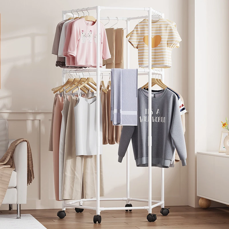 

Прочная напольная сушилка для одежды из нержавеющей стали, складная, большой вместимости, для спальни