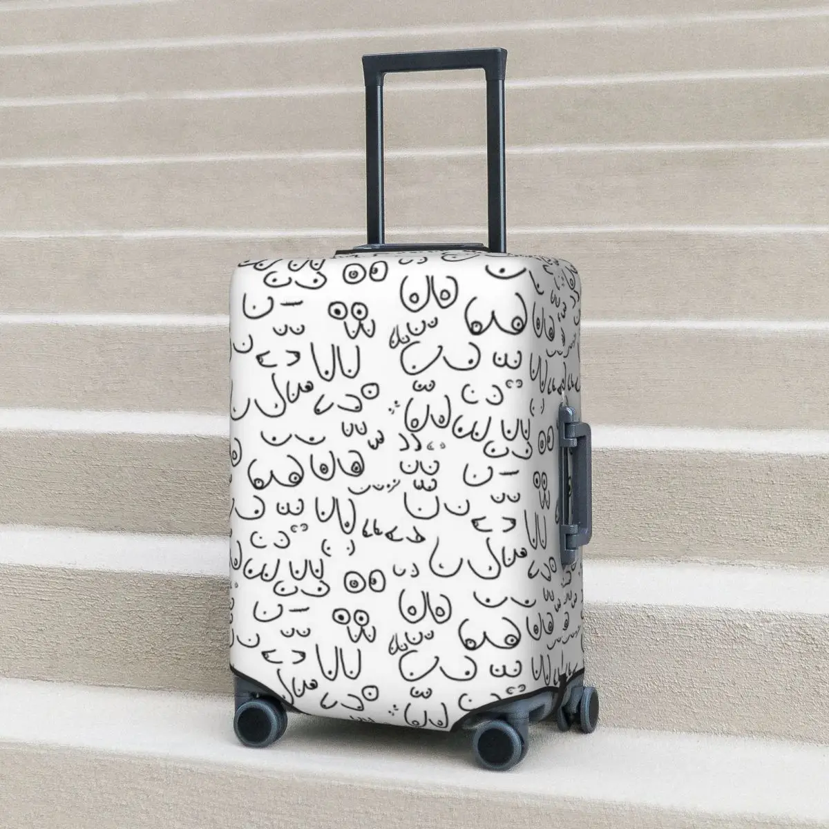 

Different Sorts Of Boobs Pattern Suitcase Cover Protection Elastic Trip Luggage Protector Covers for 18-32 Inch