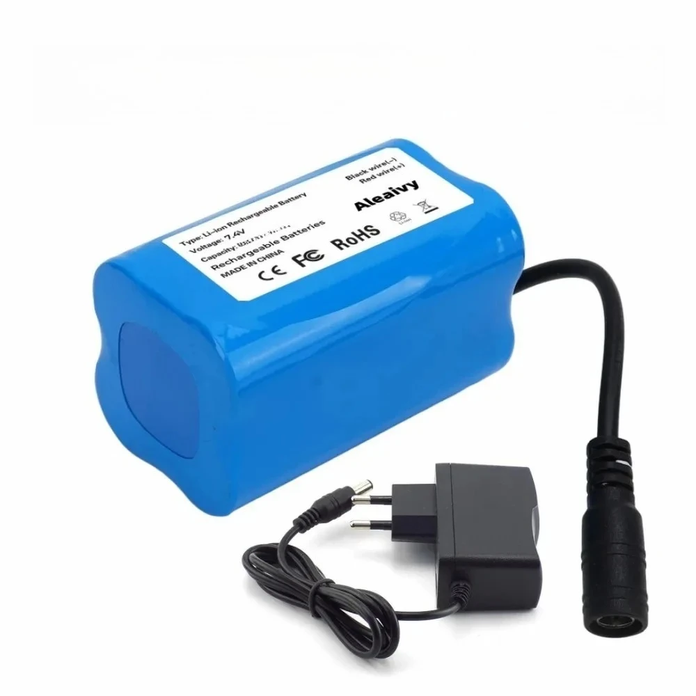 7,4 V 8000 mAh Li-Ion Wiederaufladbare Für T188 T888 2011-5 V007 C18 H18 So auf Fernbedienung RC Angeln Köder boot Batterie